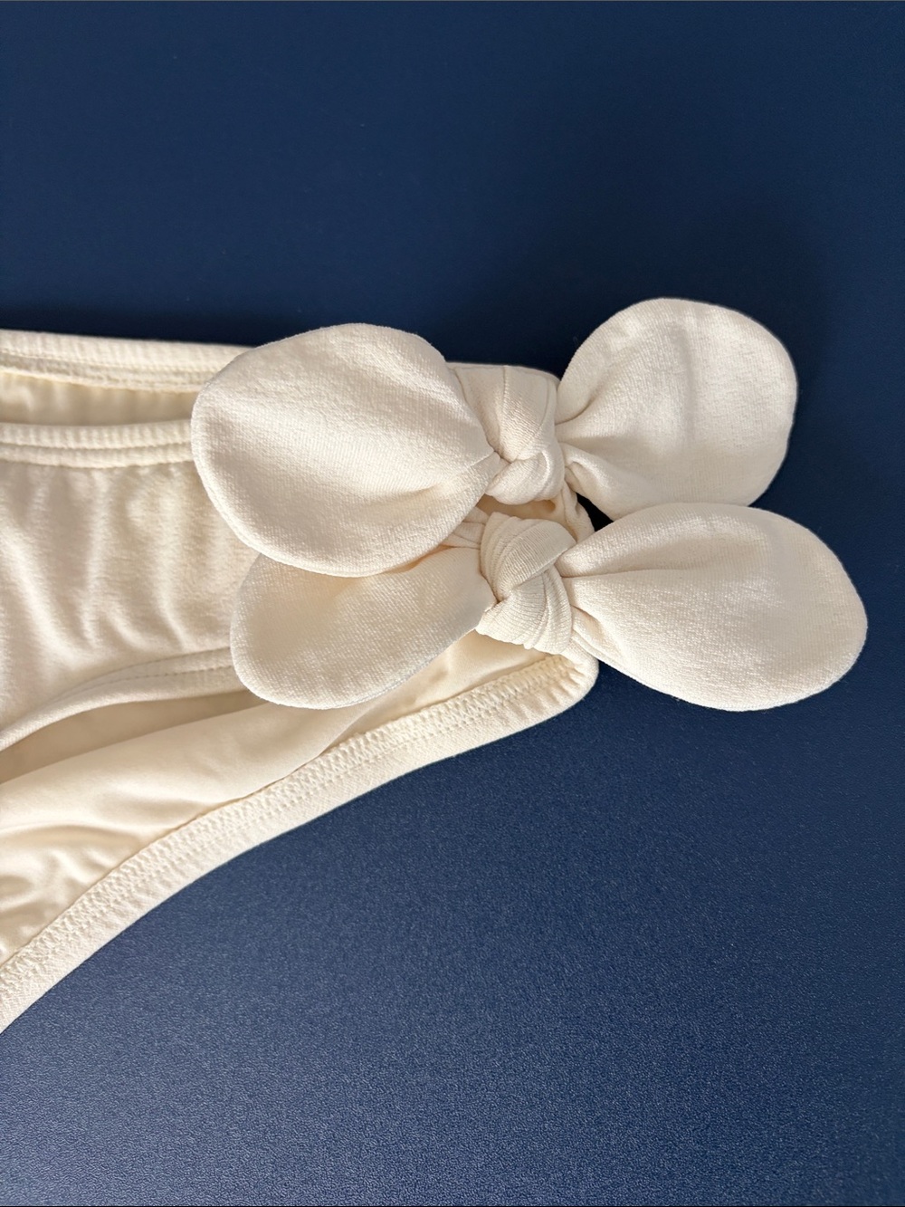 Juicy Couture Cream Knot-Accent Triangle Halter Bikini - Picture 6 of 10